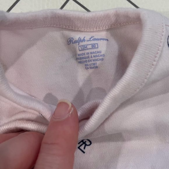 Ralph Lauren Pink Teddy Bear Onesie - Picture 5 of 6